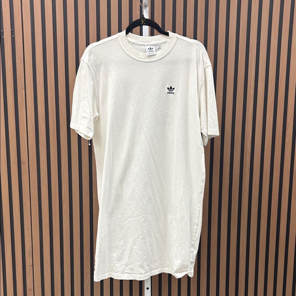 Adidas womens White Short Sleeve Tee dress